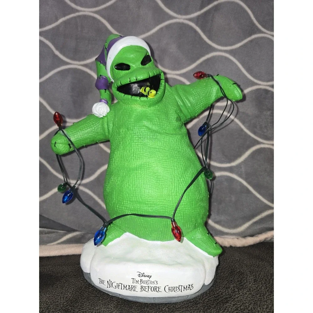 Disney The Nightmare Before Christmas Oogie Boogie‎ Light-Up Statue Holiday-NEW